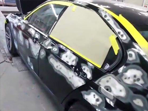Auto body hail damage repair.